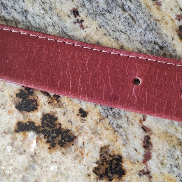 BACHRACH brown leather belt - Picture 5 of 9